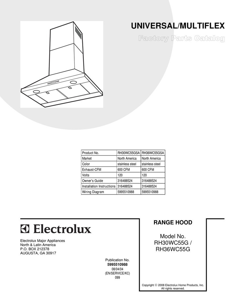 Electrolux RH30WC55GSA User manual