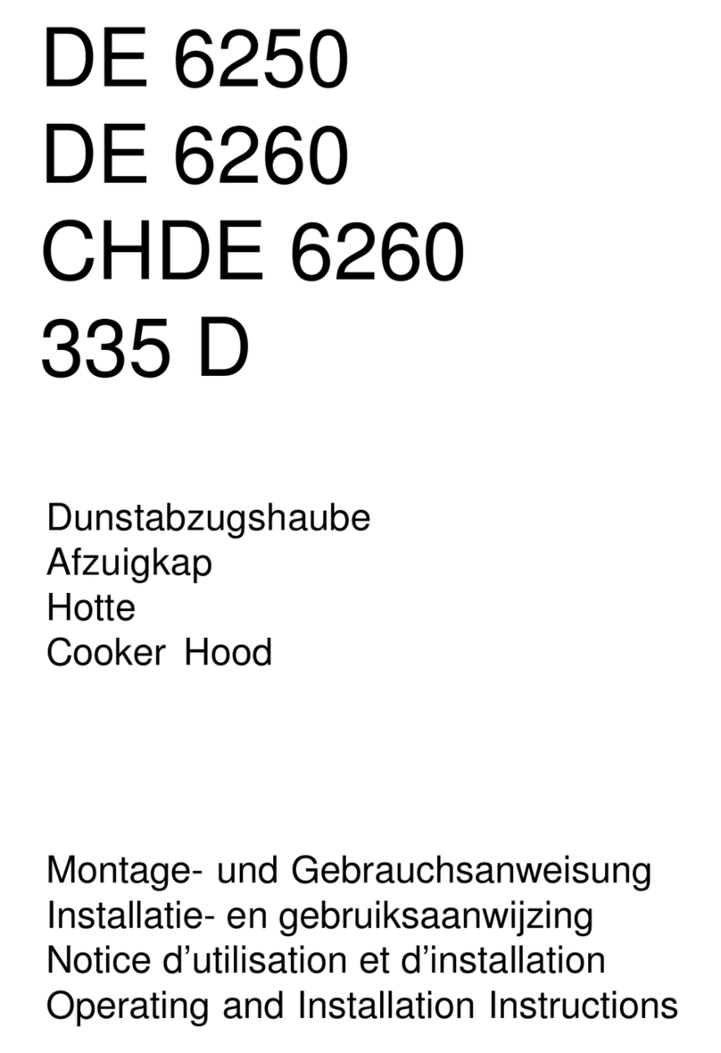 AEG CHDE 6260 Operating and installation instructions