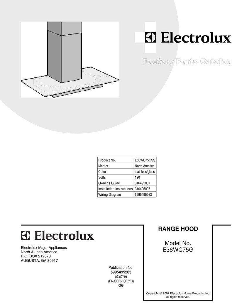 Electrolux E36WC75G User manual