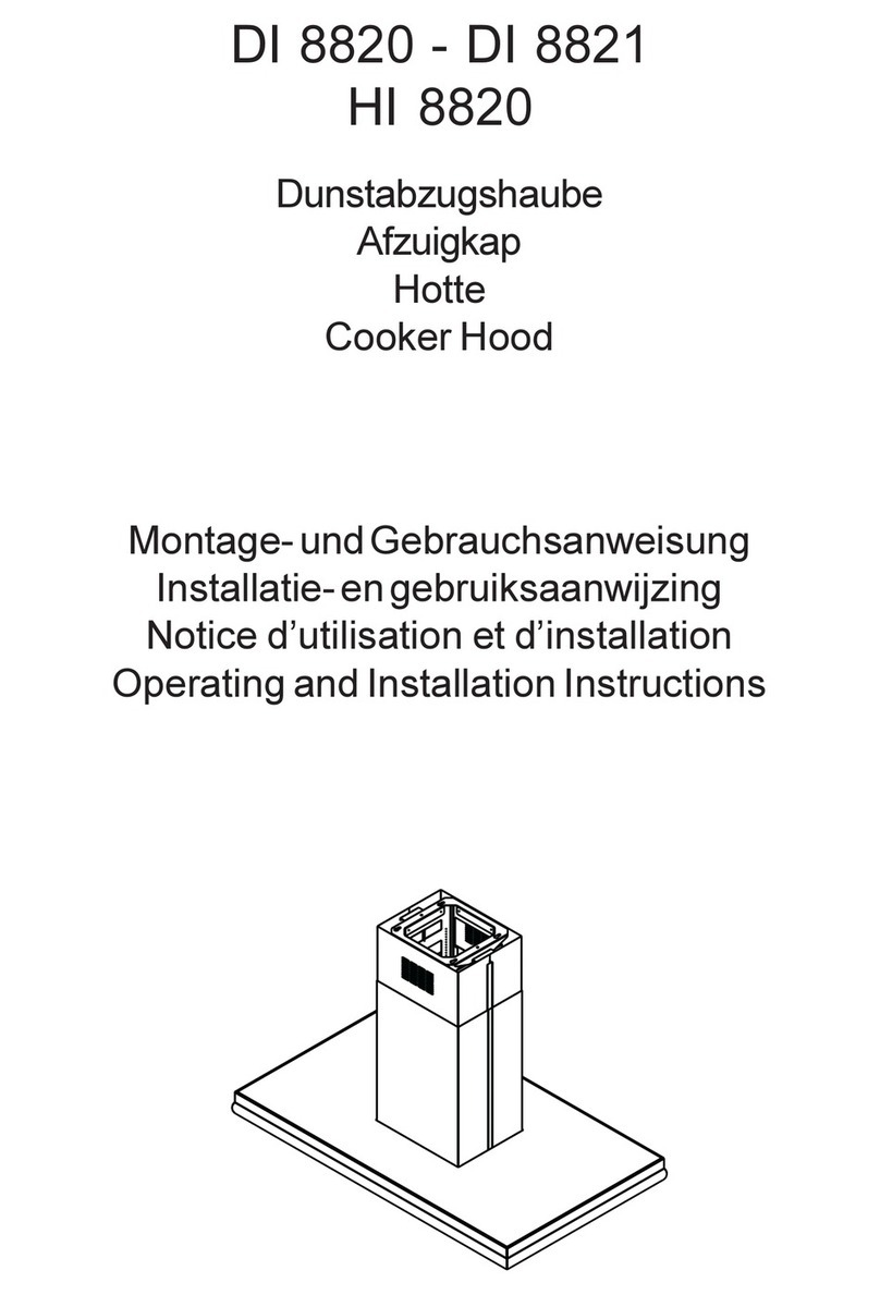 AEG DI 8820 Operating and installation instructions