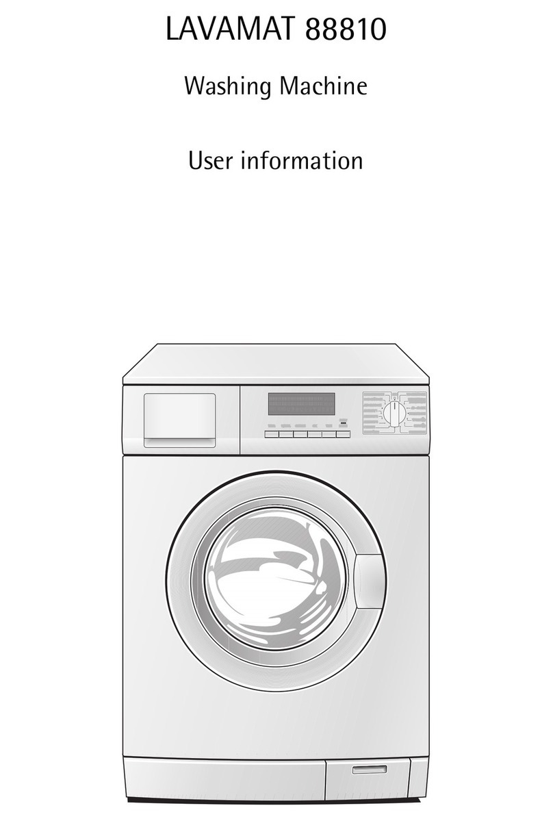 AEG LAVAMAT Lavamat 88810 Operation manual