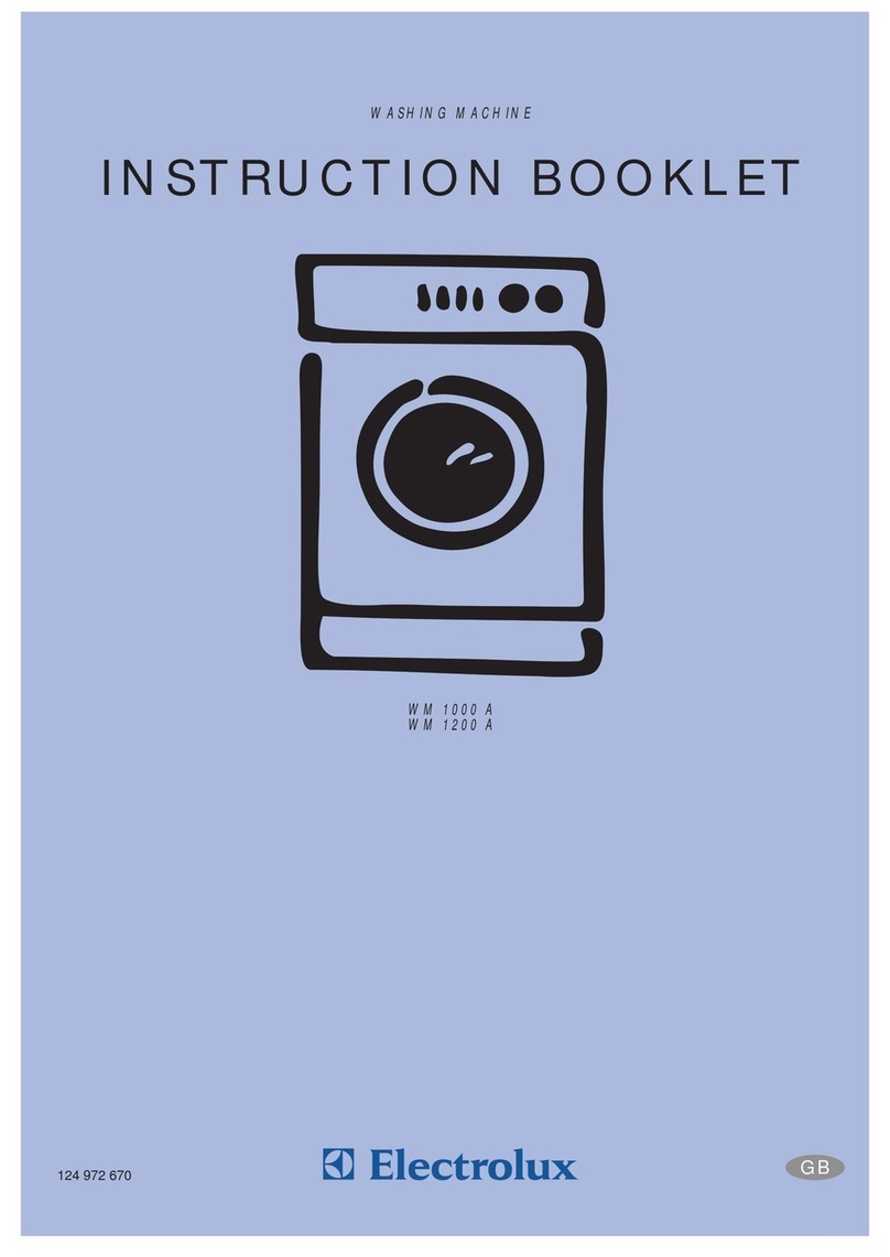 Electrolux WM 1000 A User manual Electrolux WM 1000 A User manual