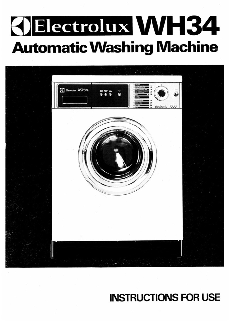 Electrolux WH34 User manual