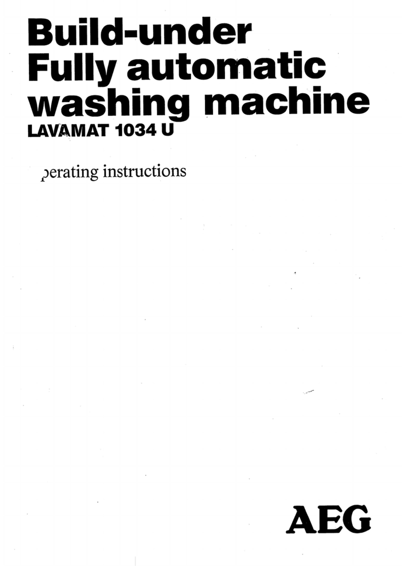 AEG U01487 LAVAMAT 1034U operating instructions