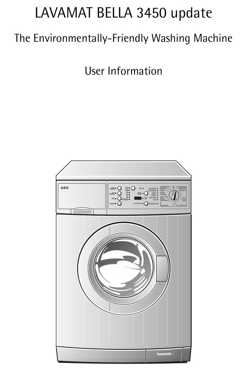 AEG LAVAMAT BELLA 3450 User information AEG LAVAMAT BELLA 3450 User information