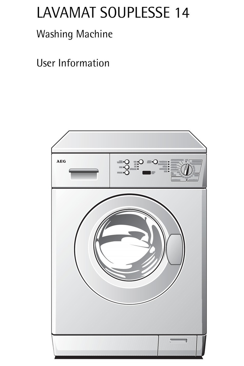 AEG LAVAMAT SOUPLESSE 14 Operation manual