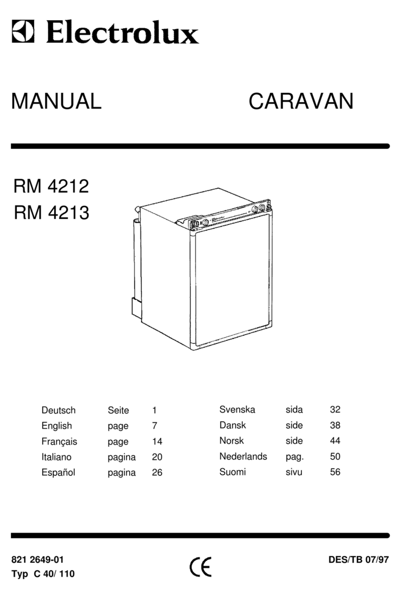 Electrolux RM 4212 User manual