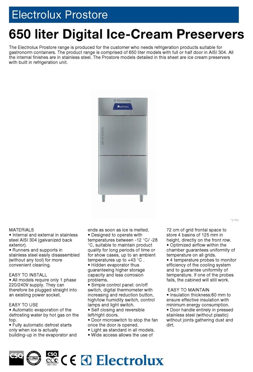 Electrolux Prostore 727183 Specifications