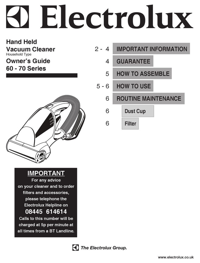 Electrolux 60 Series User manual Electrolux 60 Series User manual