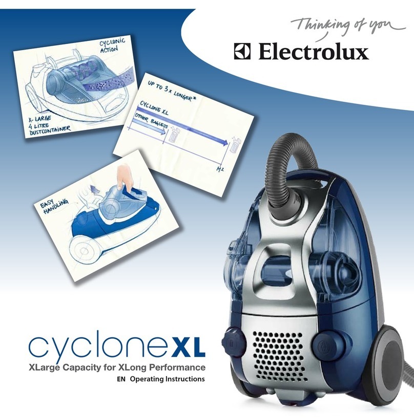 Electrolux CycloneXL operating instructions Electrolux CycloneXL operating instructions