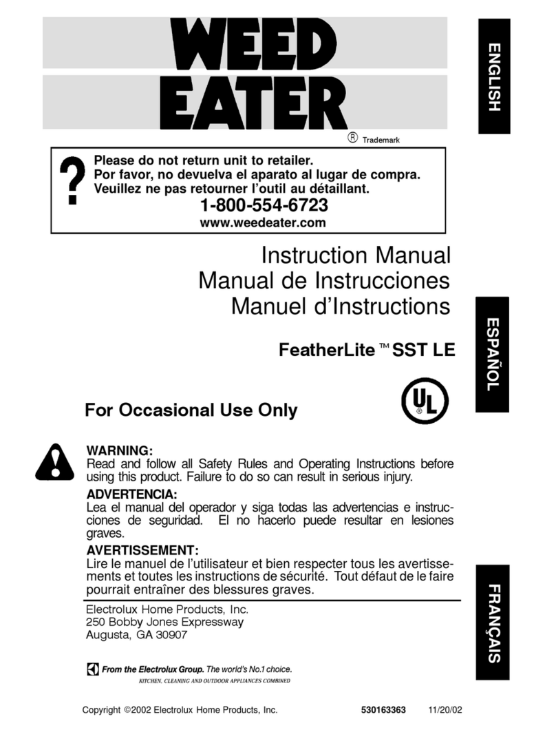 Weed Eater WEEDEATER instruction manual