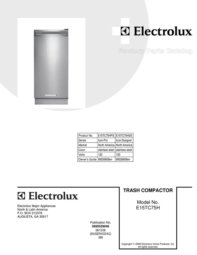 Electrolux E15TC75HSS - ICON Designer Factory parts catalog