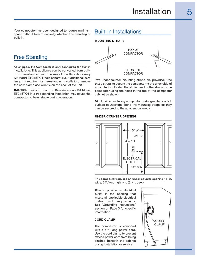Electrolux ETC15TKH User manual