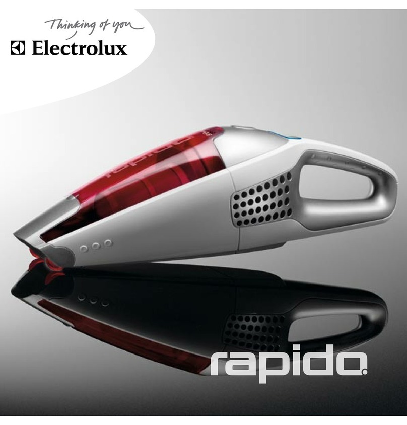 Electrolux Rapido Vacuum Cleaner operating instructions