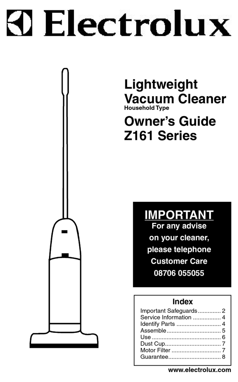 Electrolux Z161 Series User manual