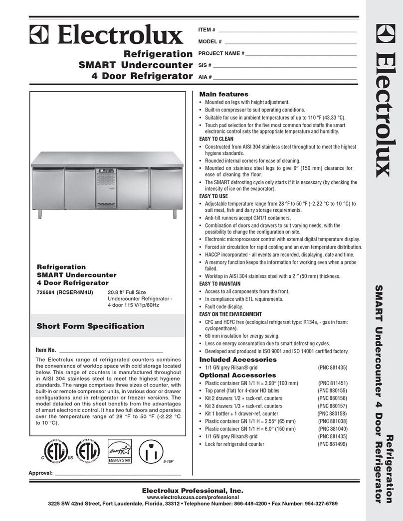 Electrolux SMART 726684 Specification sheet