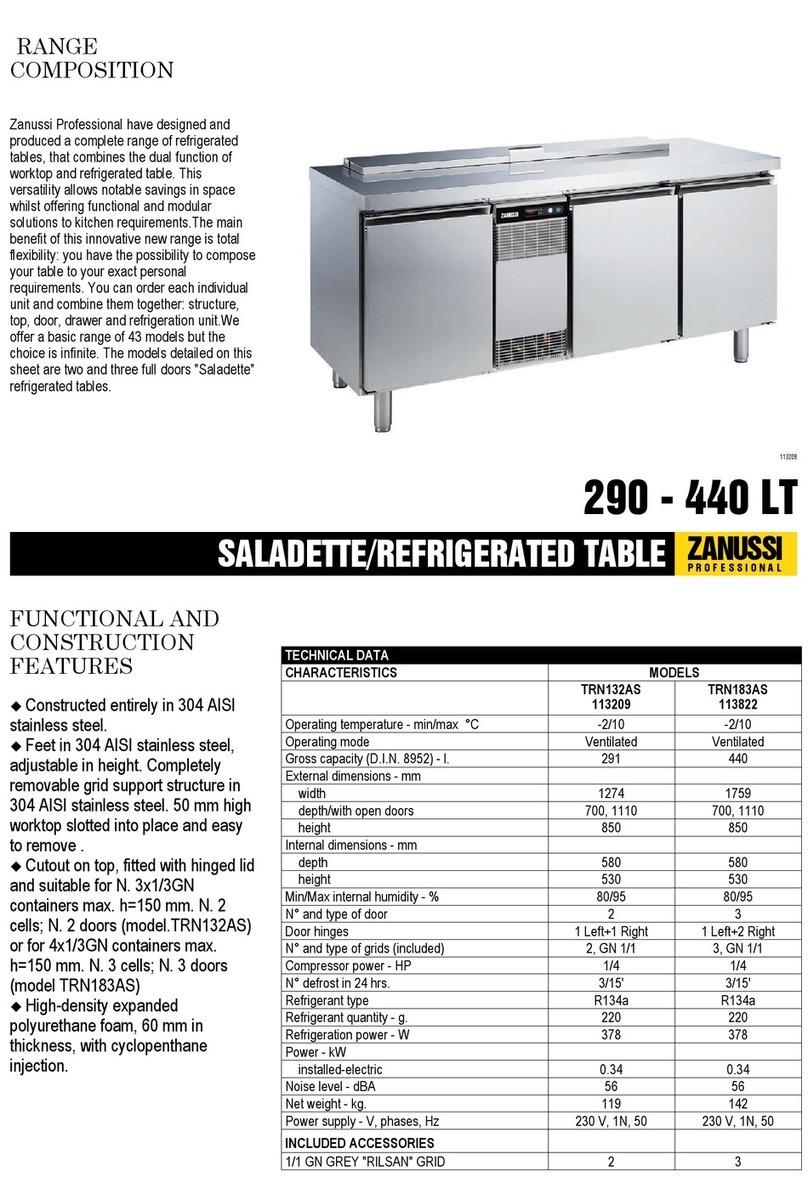 Zanussi Zanussi Professional TRN132AS User manual