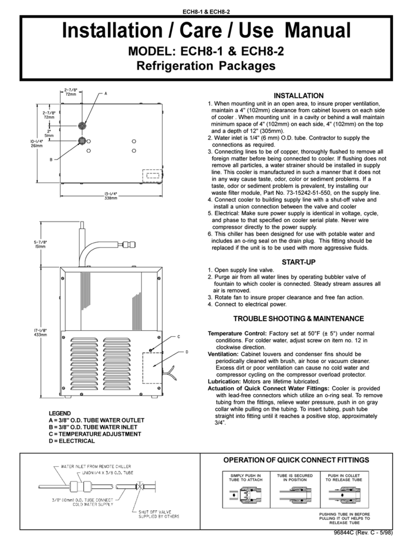 Elkay ECH8-1 Installation manual