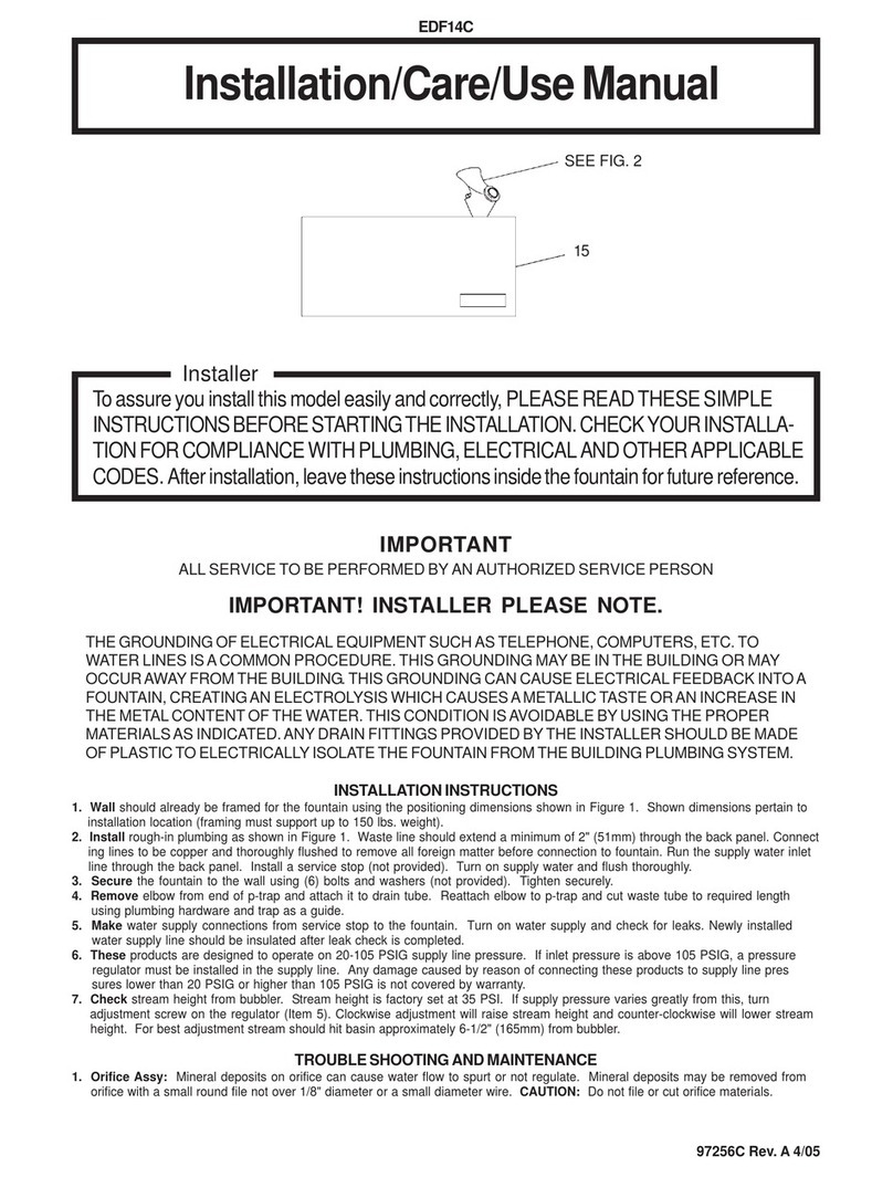 Elkay EDF14C Installation manual