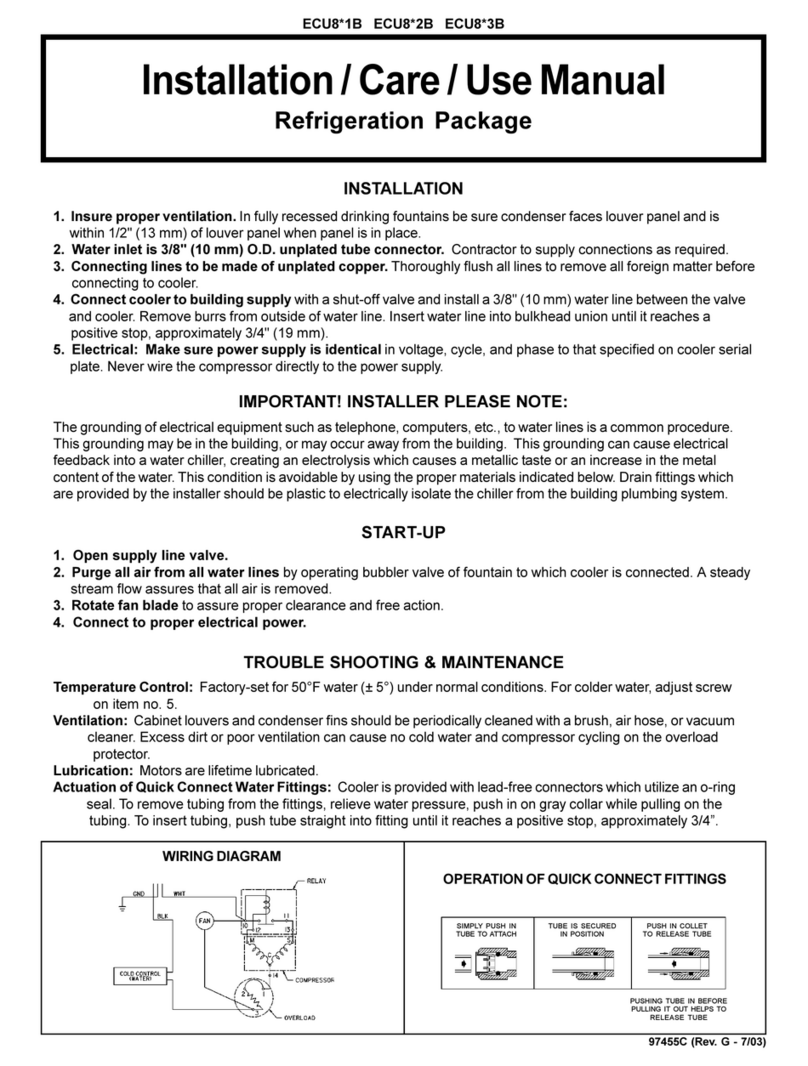 Elkay ECU8*1B Installation manual Elkay ECU8*1B Installation manual