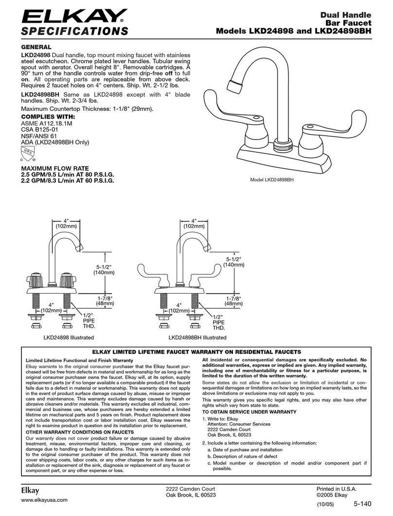 Elkay LKD24898 Specifications