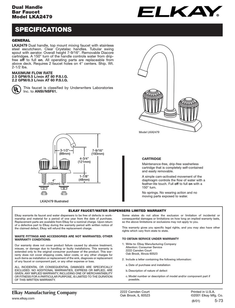 Elkay LKA2479 User manual