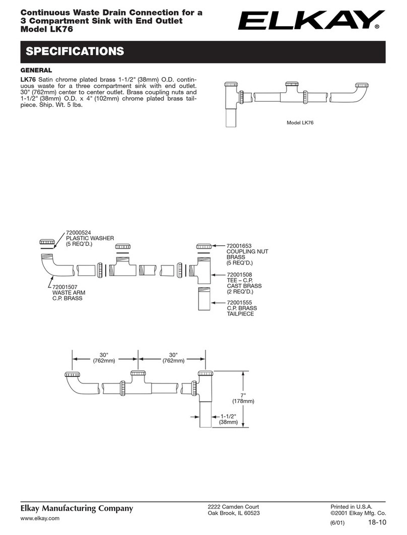 Elkay LK76 User manual
