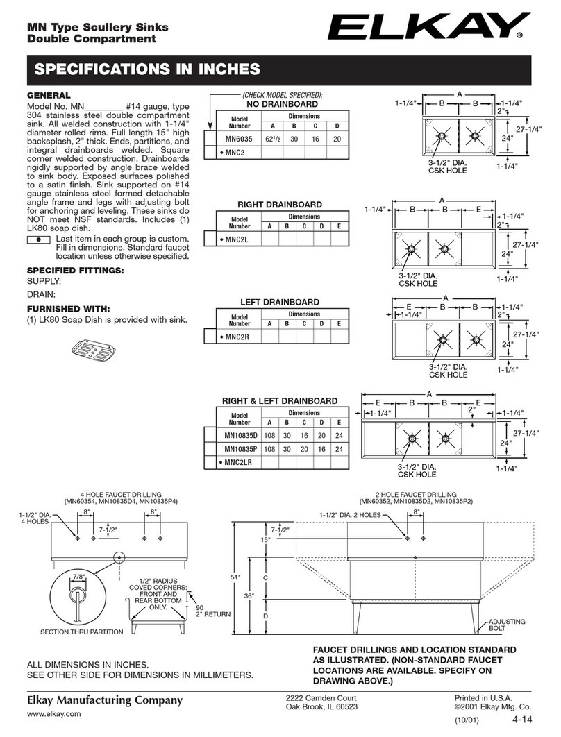 Elkay MN6035 User manual
