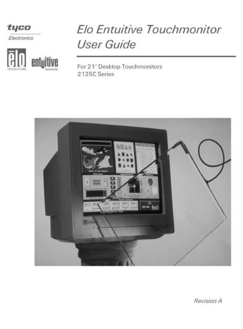 Elo TouchSystems Entuitive 2125C Series User manual