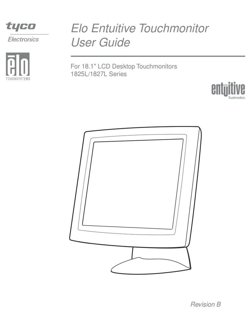 Elo TouchSystems Entuitive 1825L Series User manual Elo TouchSystems Entuitive 1825L Series User manual