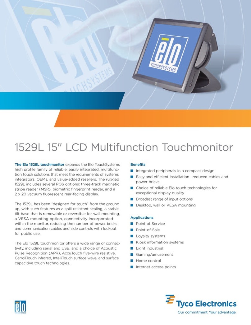 Elo TouchSystems 1529L User manual