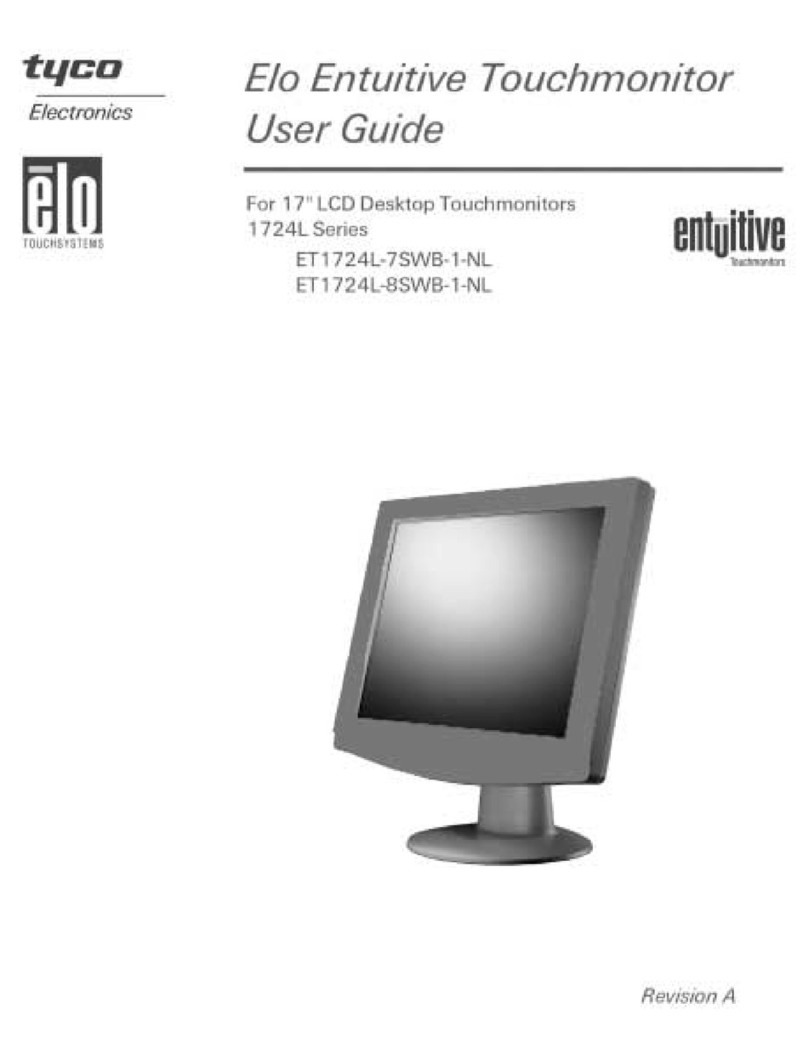 Elo TouchSystems Entuitive ET1724L-7SWB-1-NL user guide