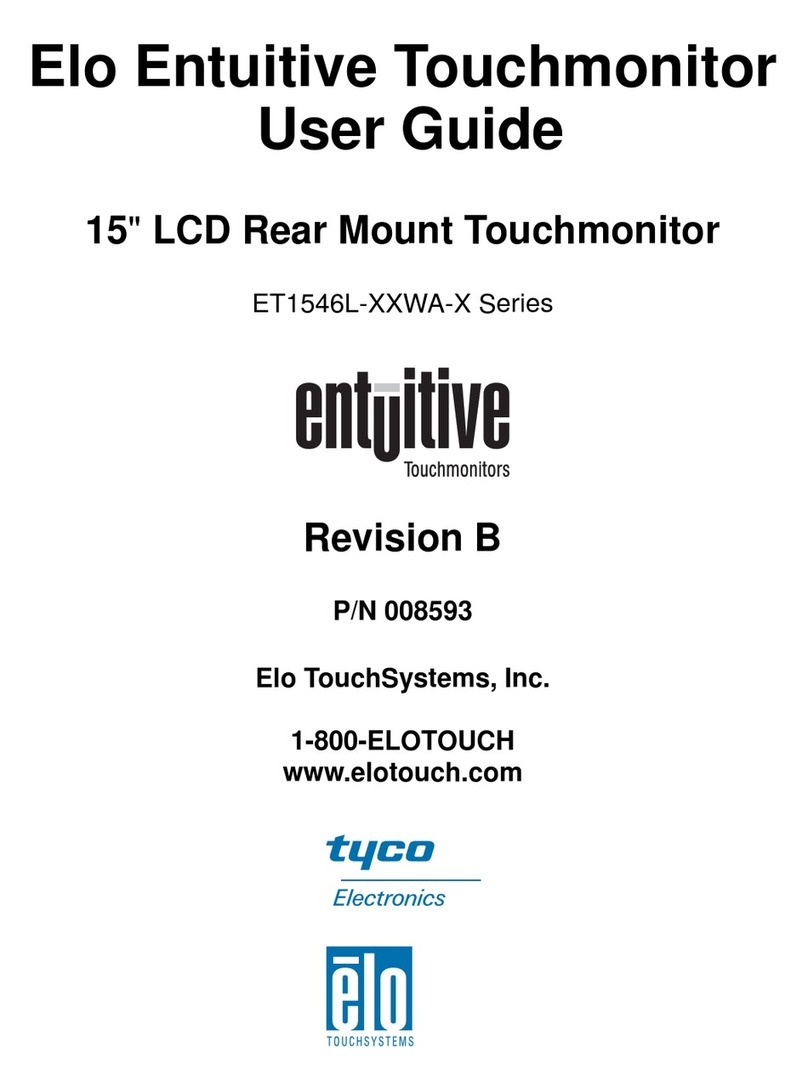 Elo TouchSystems Entuitive ET1546L-XXWA-X Series User manual