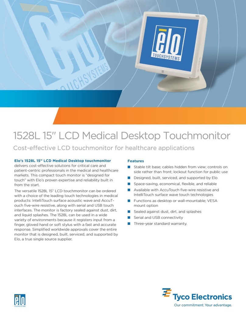 Elo TouchSystems 1528L User manual