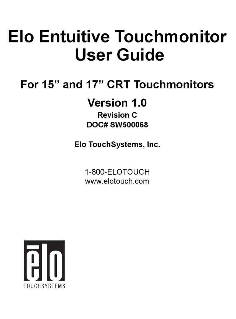 Elo TouchSystems CRT Touchmonitors User manual