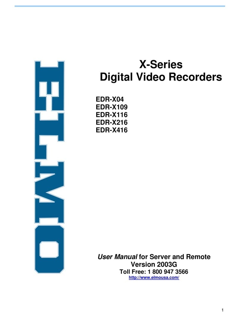Elmo EDR-X109 Compact User manual
