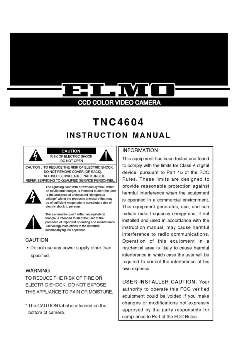Elmo CCD Color Video Camera TNC4604 User manual
