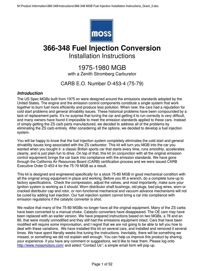 Moss Automobile Parts user manual