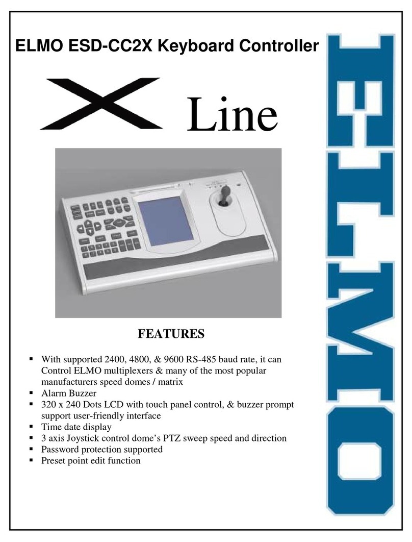 Elmo Keyboard Controller ESD-CC2X Brochure & specs