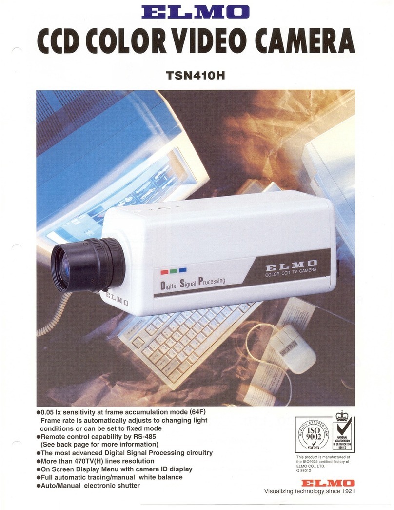 Elmo CCD Color Video Camera TSN410H Brochure & specs Elmo CCD Color Video Camera TSN410H Brochure & specs