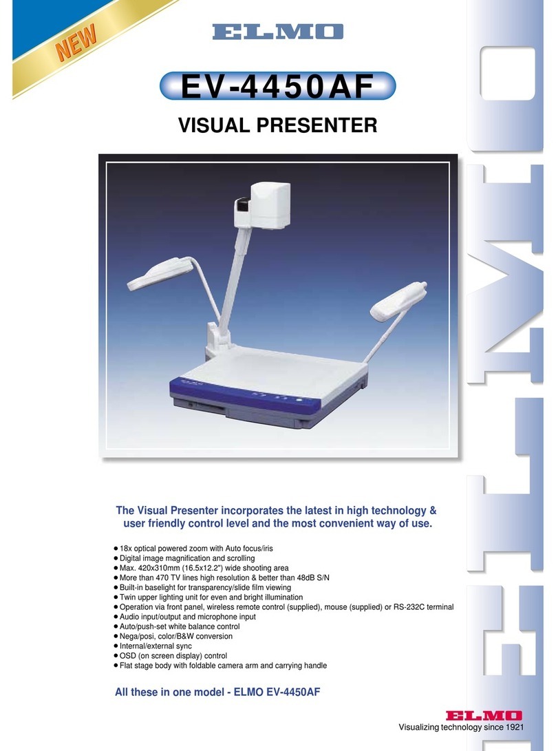 Elmo Visual Presenter EV-4450AF User manual