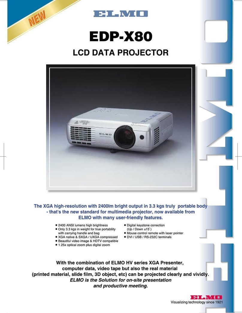 Elmo LCD Data Protector EDP-X80A4 User manual Elmo LCD Data Protector EDP-X80A4 User manual