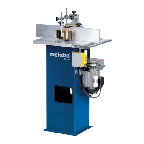 Metabo Spindle Moulder TF 100 M operating instructions