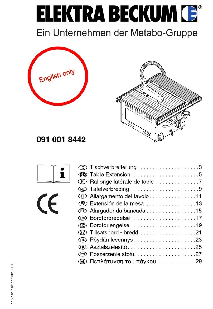 Elektra Beckum 091 001 8442 instruction manual