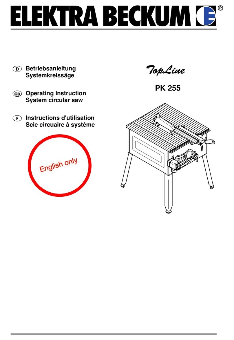 Elektra Beckum 4 DN operating instructions