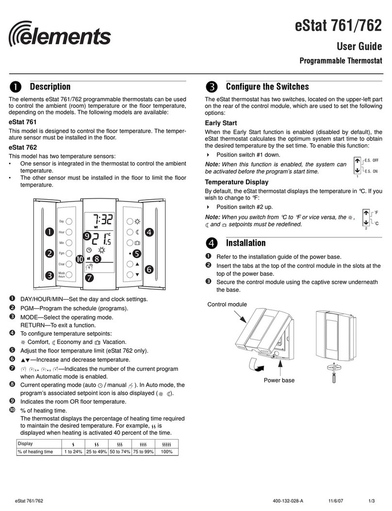 Elements eStat 761 user guide