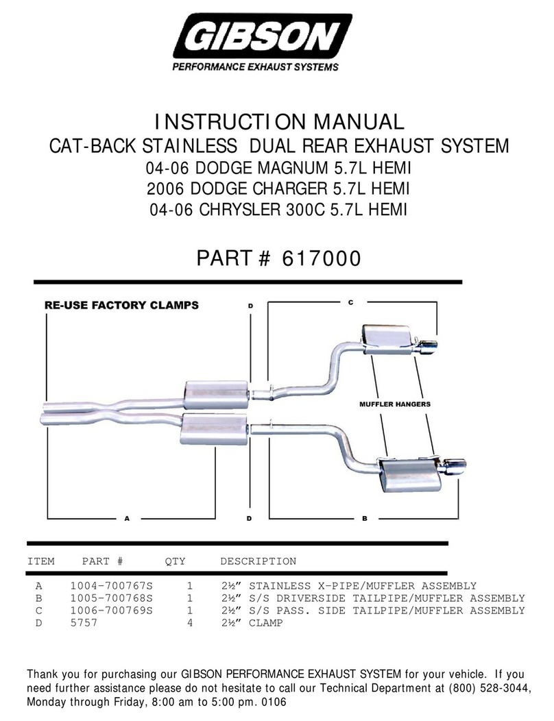 Gibson 617000 User manual