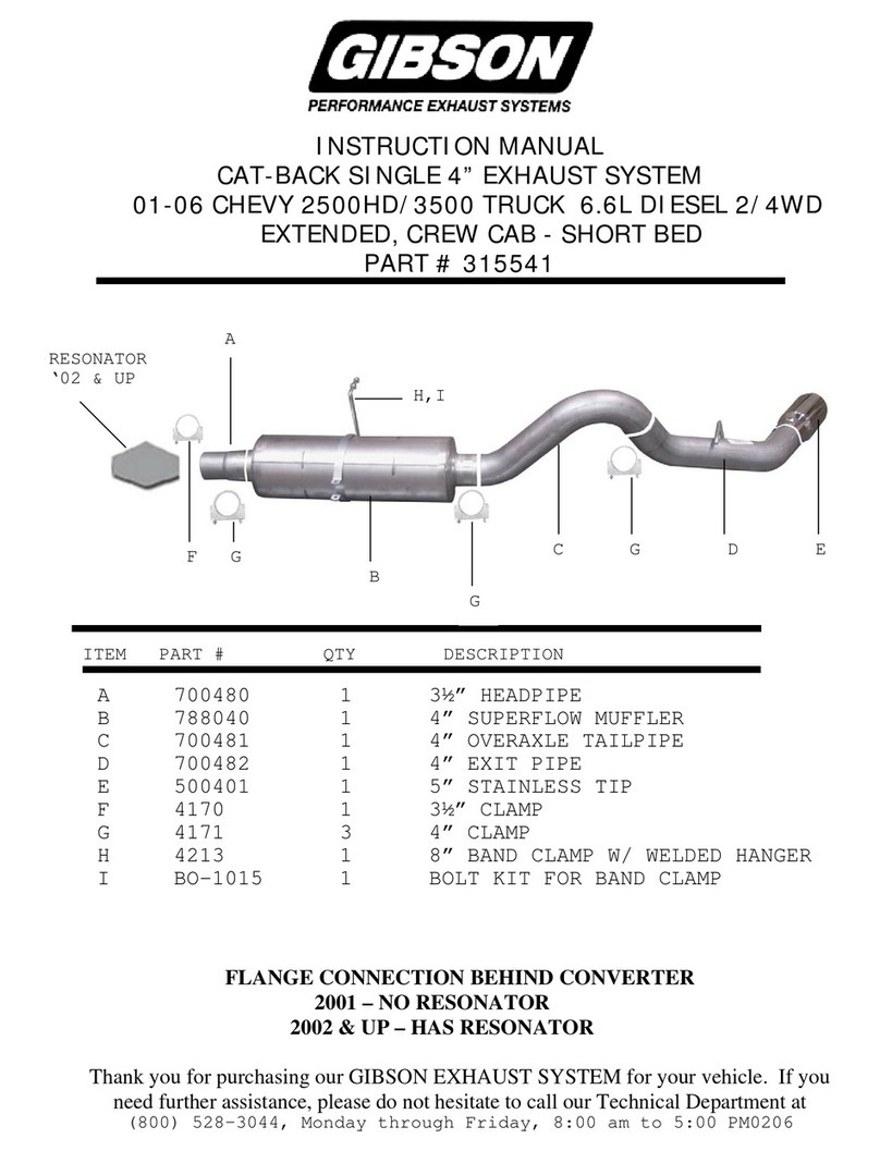 Gibson 315541 User manual