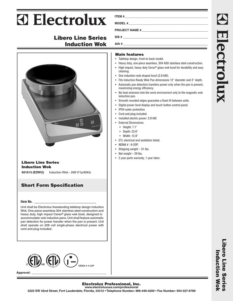 Electrolux Libero Line 601613 User manual