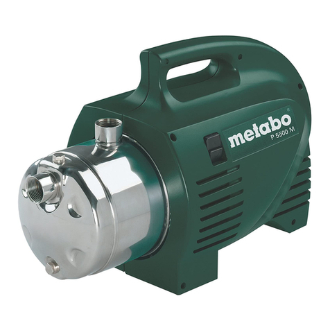 Metabo Pump P 5500 M operating instructions